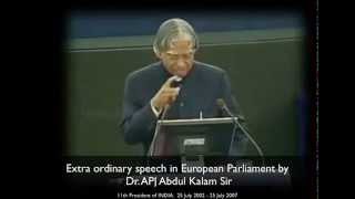 APJ Abdul Kalam speech in european union
