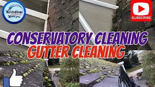 Gutter cleaning, conservatory cleaning at Massive Bungalow - Window Cleaning Xpert