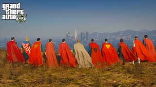 GTA 5 - Multiverse Superman Saves The World From the Greatest Villians