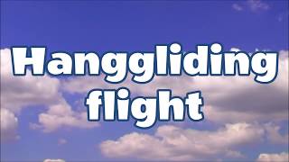 hanggliding flight top landing