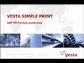 WEBINAR: SAP PM Printing made easy with Vesta Simple Print