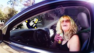 Nitro Powered Granny Drives too Wobbly Straight into Arrest
