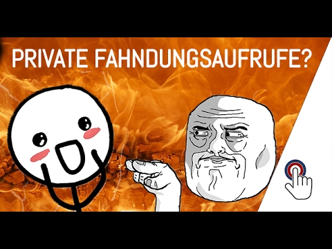 Private Fahndungsaufrufe Auf Facebook - YouTube