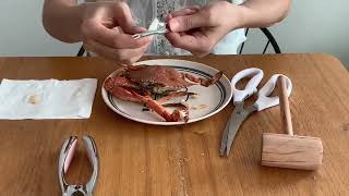 11 PCS Seafood Tools Set Legs Lobster Crackers And Picks Tools Set，Use the tools to eat crabs.