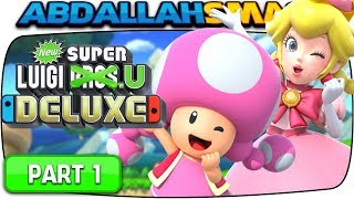 New Super Luigi U Deluxe - Acorn Plains 100% Walkthrough Part 1 (Nintendo Switch)