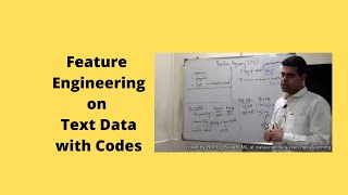 Feature Engineering on Text data