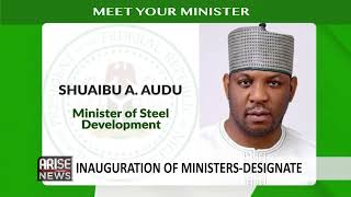 MINISTERIAL INAUGURATION: SHUAIBU A. AUDU, MINISTER OF STEEL DEVELOPMENT