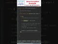 Exception Handling in Java #Shorts #java #coding #trending