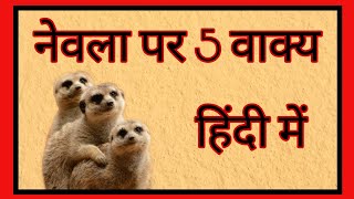 नेवला पर 5 वाक्य हिंदी में | Few line on mongoose in Hindi | nevala par 5 line | नेवला | 2022