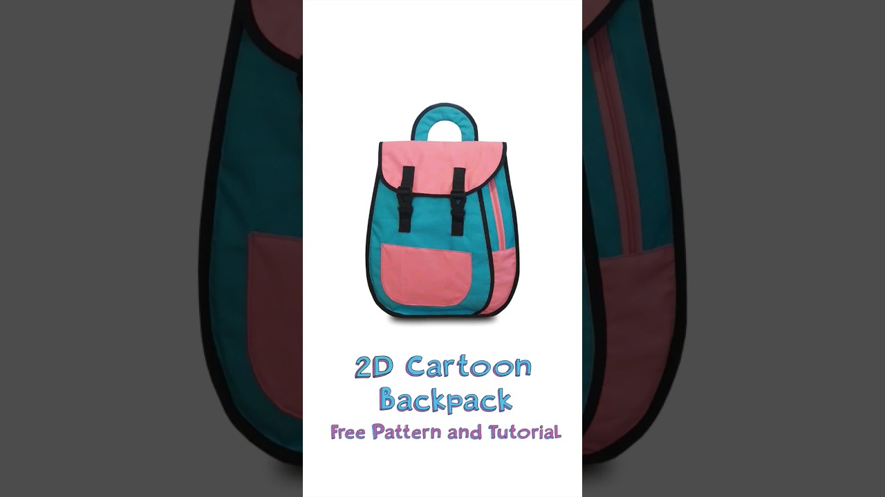 2d Cartoon Backpack Get The Free Pattern And Complete Tutorial On My