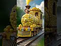 lemon zest locomotive – a zippy yellow train made of lemons trending shorts satisfying