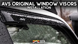 How To Install AVS Original Window Visors | Toyota 4Runner