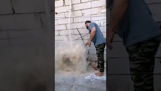 OH WOW 😲! MAN CLEAN  AC FAN ... FULLY FUNNY 🤣😅 VIDEO #shorts