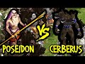 200 LIVING POSEIDON STATUE vs 200 CERBERUS | Age of Mythology