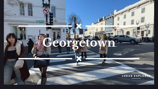 Dc Virtual Tour in 4k - Oldest Neighborhood in Washington, DC. - Georgetown