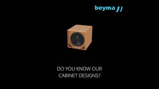 Beyma subwoofer enclosure designs