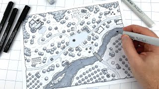 How to Draw Your Own D&D Town Map!