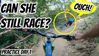 She Crashed Hard On Day 1! // International Chiang Mai Enduro 2019 Day 1