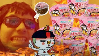 Buldak Carbonara spicy Ramen Eating challenge (First time trying) | CRV Reviews