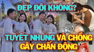 Nóng! Chồng Tuyết Nhung ra mắt công chúng, làm một hành động rất tình cảm với vợ