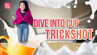 Create a Diving into Cup Trickshot🏊‍♂️🍵 (InShot Tutorial)