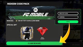 TWO NEW REDEEM CODES ARE HERE! 😱🤯 105 - 107 TOTY ICON GUARANTEED 🆓🤩 REDEEM ASAP BEFORE THEY EXPIRES⌛