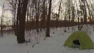 Solo winter backpacking on the Potawatomi Trail