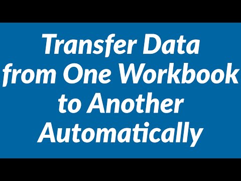 How to transfer data from one workbook to another automatically using Excel VBA How to transfer data from one workbook to another automatically using Excel VBA