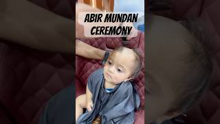 Calmest Mundan ceremony ever. #babymilestone #9monthsold #toddlervlog #abiradventures