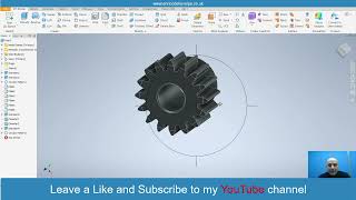 Tutorial Autodesk Inventor for Beginners: how to make a gear.