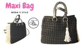 TUTORIAL: Maxy bag/ borsa grande uncinetto***lafatatuttofare***