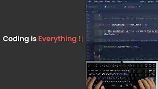 HTML CSS JS Text Typing Effect -ASMR - No Talking