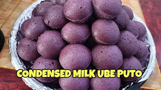 Condensed Milk Ube Puto