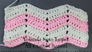 Como tejer Punto ripple en #crochet