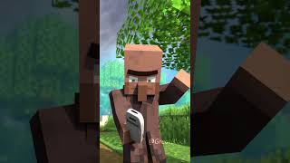 Villager \u0026 Pillager CALL battle! #animation #minecraft #minecraftanimation #viralvideo