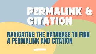How to find permalink