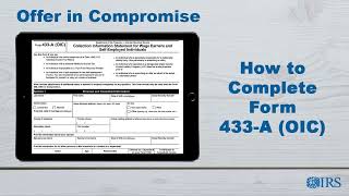 How to Complete Form 433-A (OIC) - Offer in Compromise