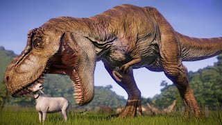 🔴T-REX vs ALL LARGE DINOSAURS BATTLE ROYALE   -  Jurassic World Evolution 2