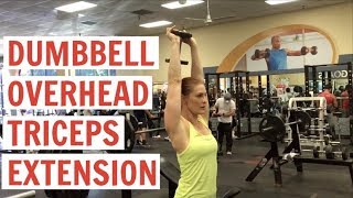 Dumbbell Overhead Triceps Extension