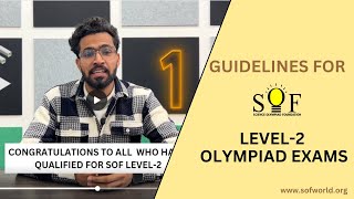 SOF Level-2 Guidelines | Science Olympiad Foundation | Olympiad Exams