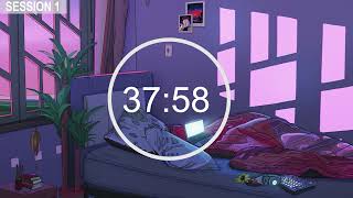 2 Hour Study Timer ~ 45 Minute Timer With Lofi Vibes ~ Pomodoro Timer