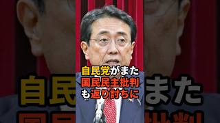 自民党がまた国民民主批判も返り討ちに #政治  #自民党 #石破政権 #国民民主党 #雑学