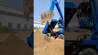 Four-wheeled excavator Four-wheeled wood grabber Construction machinery #26