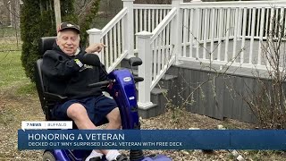 Local Vietnam Veteran wins free deck, vows to use it as momentum to help others