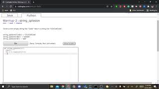 Coding Bat Problem 16 String Splosion