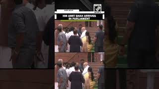 Home Minister Amit Shah arrives in the parliament ahead of 18th Lok Sabha session