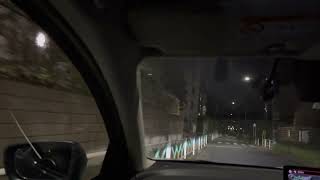 【4K 車載動画】夜18時台 国分寺市 黒鐘公園を車で通ってみよう