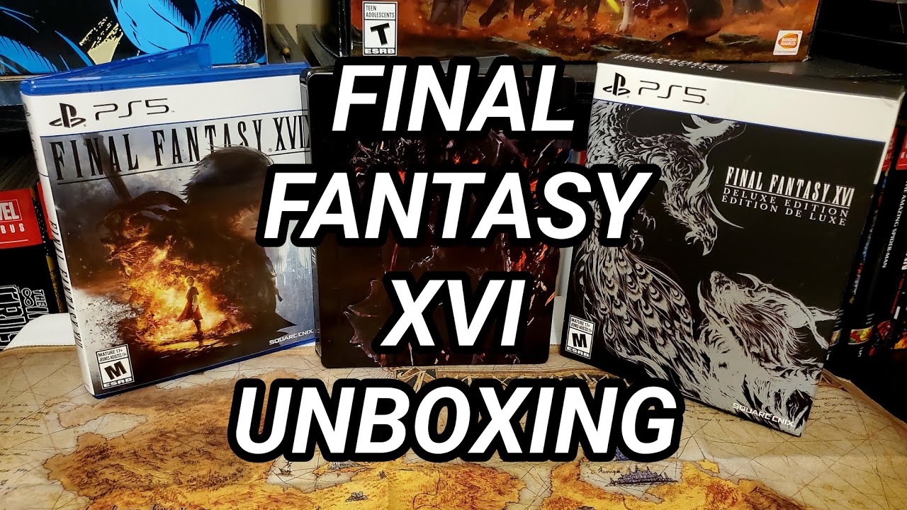 Final Fantasy XVI Deluxe Edition Unboxing On PS5 - YouTube