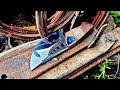 Making a camping knife that resembles a tuna knife