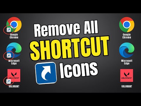 Let's remove all shortcut icons from desktop applications in Windows